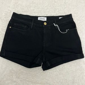 Frame “Le cutoff” black shorts. Perfect stretch. Size 26, new with tags